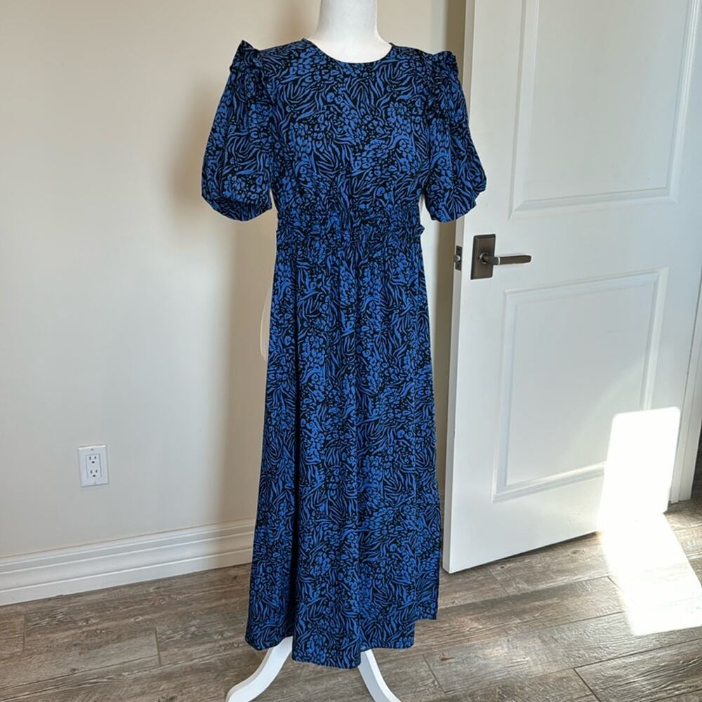 NWT Topshop Blue Backless Dress - Size 2